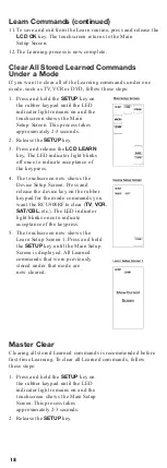 Preview for 18 page of RCA RCU900RF User Manual