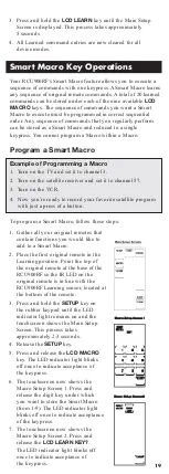 Preview for 19 page of RCA RCU900RF User Manual