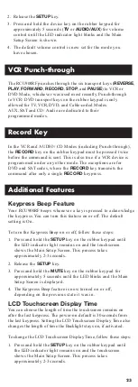 Preview for 23 page of RCA RCU900RF User Manual