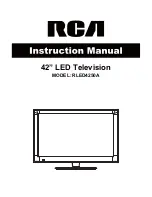 Preview for 1 page of RCA RLED4250A Instruction Manual