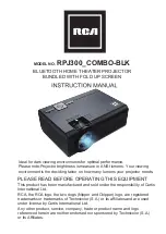 Preview for 2 page of RCA RPJ300 COMBO-BLK Instruction Manual