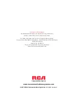 Preview for 64 page of RCA RPX6500 Series User Manual