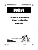 RCA RTD205 User Manual preview