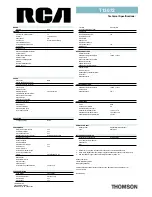 Preview for 2 page of RCA T13072 Technical Specifications