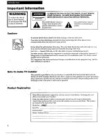 Preview for 2 page of RCA VR327 User Manual