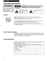 Preview for 2 page of RCA VR524 User Manual