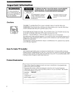 Preview for 2 page of RCA VR673HF User Manual