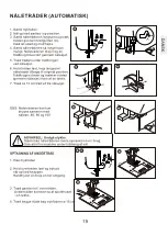 Preview for 19 page of RCE EVA Royal 8701 Operator'S Manual