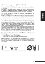 Preview for 21 page of RCF PX1000 Installation And Operation Manual