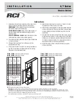 Preview for 1 page of RCI 4 Series Installation