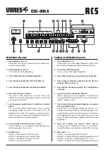 Preview for 5 page of RCS AUDIO-SYSTEMS VARES ESC-006 A Operating Instructions Manual