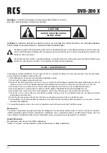 Preview for 22 page of RCS DVD-200X Operating Instructions Manual