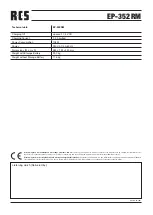 Preview for 8 page of RCS EP-352RM Manual