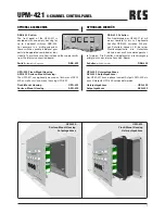 Preview for 7 page of RCS UPM-421 Operating Instructions Manual