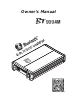 RE Audio BT900.4M Owner'S Manual preview