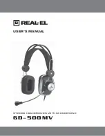 Preview for 1 page of Real-El GD-500MV User Manual