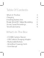 Preview for 3 page of RecorderGear CG1000 User Manual