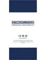 Preview for 13 page of RecorderGear SC450 User Manual