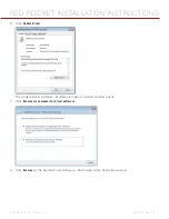 Preview for 17 page of RED RED ROCKET Installation Instructions Manual