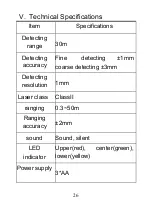 Preview for 27 page of RedBack Lasers LLRMM30 Manual