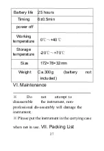 Preview for 28 page of RedBack Lasers LLRMM30 Manual