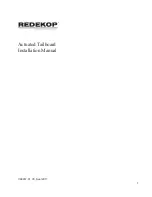 Preview for 1 page of REDEKOP Actuated Tailboard Installation Manual