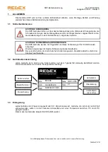 Preview for 60 page of REDEX SRP0 User Manual