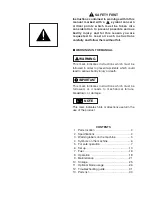 Preview for 3 page of RedMax BCZ2600S Owner'S/Operator'S Manual