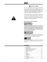 Preview for 2 page of RedMax EBZ5100 Owner'S/Operator'S Manual