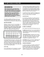 Preview for 23 page of Reebok 100 Zx Elliptical User Manual