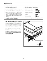 Preview for 7 page of Reebok Challenger 150 Cwl Treadmill User Manual