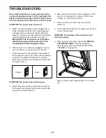 Preview for 21 page of Reebok Challenger 150 Treadmill Manual