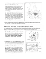 Preview for 9 page of Reebok elliptical exerciser RBEL59040 User Manual