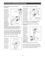 Preview for 10 page of Reebok elliptical exerciser RBEL59040 User Manual