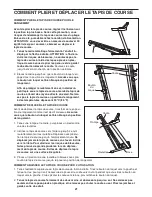 Preview for 21 page of Reebok V 6.80 Treadmill (French) Manuel De L'Utilisateur