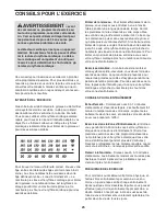 Preview for 25 page of Reebok V 6.80 Treadmill (French) Manuel De L'Utilisateur