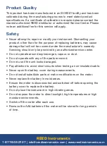 Preview for 3 page of Reed Instruments 800837001207 Instruction Manual