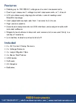 Preview for 4 page of Reed Instruments 800837001207 Instruction Manual