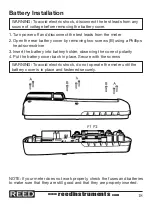 Preview for 18 page of REED ST-9919 Instruction Manual