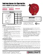 Preview for 4 page of ReelCraft TW84000 OLPT Operating Instructions Manual