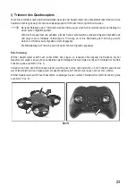 Preview for 23 page of Reely Small Pepper Drone Operating Instructions Manual