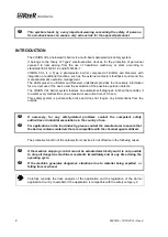 Preview for 2 page of Reer VISION VXL Installation, Use And Maintenance Manual