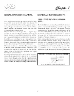 Preview for 9 page of Regal 30 EXPRESS Owner'S Manual