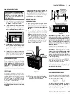 Preview for 14 page of Regency Fireplace Products Energy U31-LP10 Owner'S Manual & Installation Manual