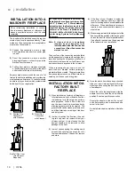 Preview for 42 page of Regency Classic I1205M Owners & Installation Manual