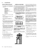 Preview for 11 page of Regency E18-LP Owners & Installation Manual