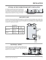 Preview for 9 page of Regency Energy E21 Owners & Installation Manual