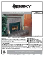 Regency Energy U31 Owners & Installation Manual preview