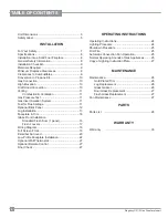 Preview for 4 page of Regency Energy U31 Owners & Installation Manual