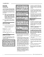 Preview for 6 page of Regency FG39-LPG2 Owners & Installation Manual